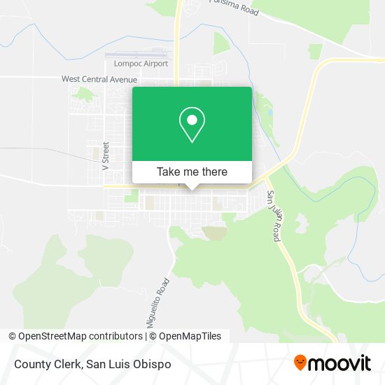Mapa de County Clerk