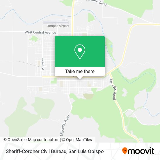Sheriff-Coroner Civil Bureau map