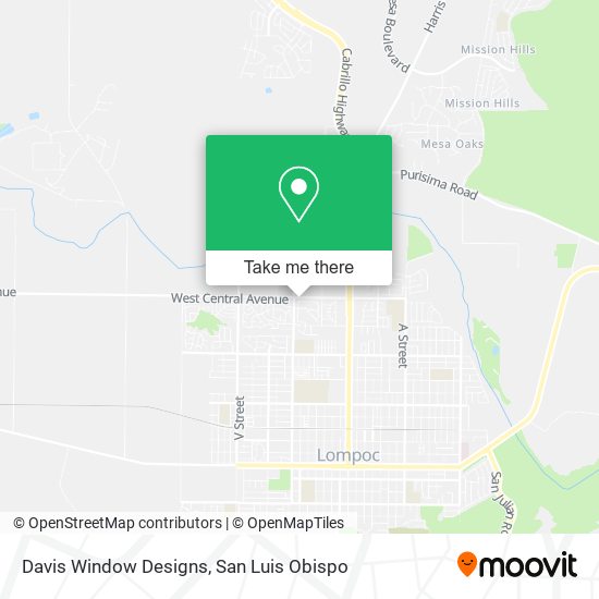 Davis Window Designs map