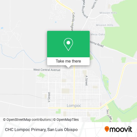 Mapa de CHC Lompoc Primary