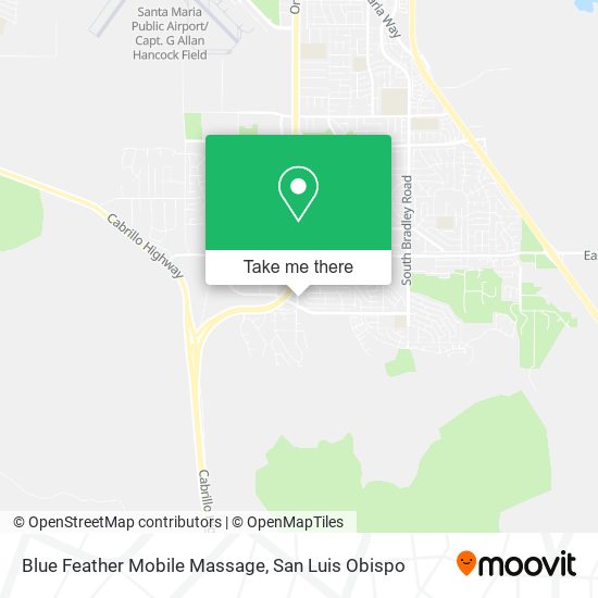 Mapa de Blue Feather Mobile Massage