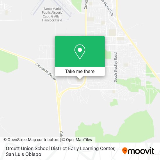 Orcutt Union School District Early Learning Center map