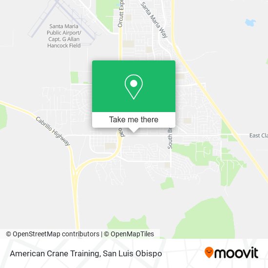 American Crane Training map