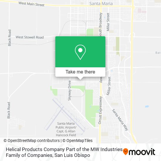 Mapa de Helical Products Company Part of the MW Industries Family of Companies