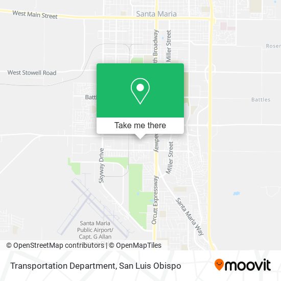 Transportation Department map