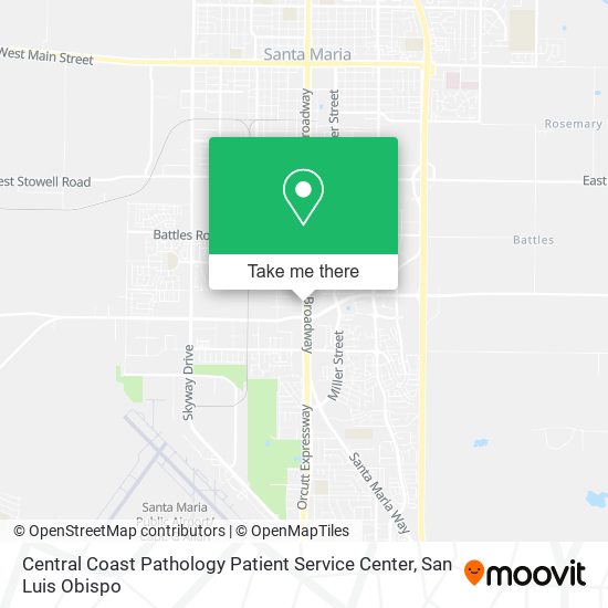 Mapa de Central Coast Pathology Patient Service Center