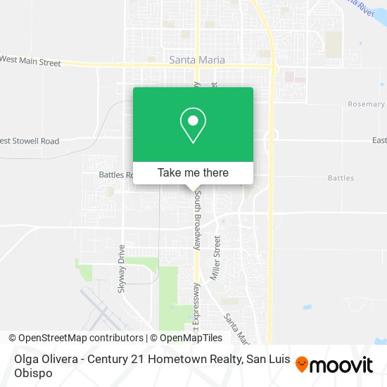 Mapa de Olga Olivera - Century 21 Hometown Realty