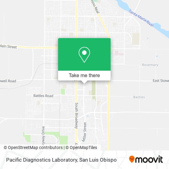 Mapa de Pacific Diagnostics Laboratory