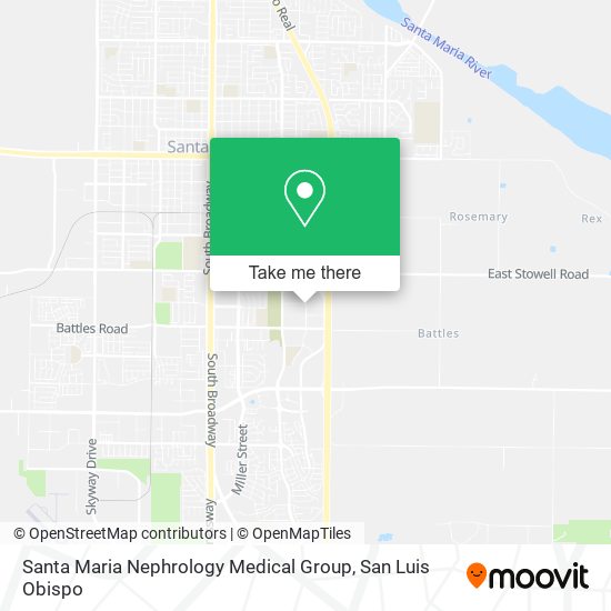 Mapa de Santa Maria Nephrology Medical Group