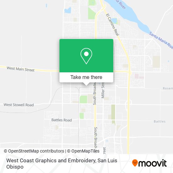 Mapa de West Coast Graphics and Embroidery