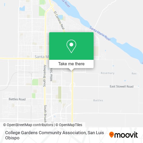 College Gardens Community Association map