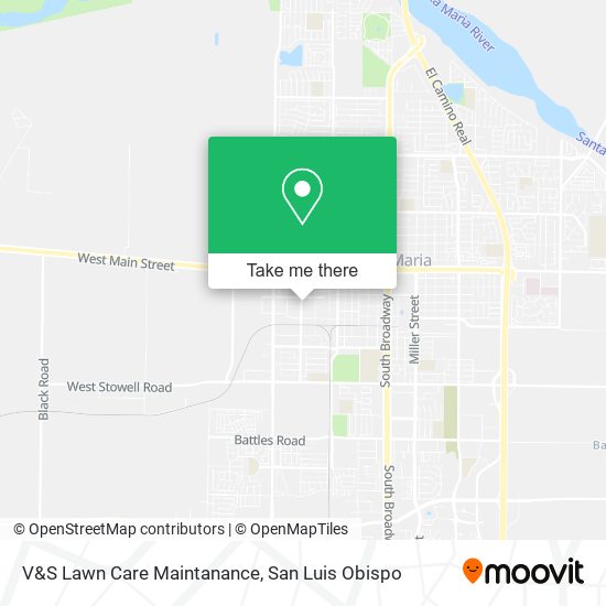 V&S Lawn Care Maintanance map