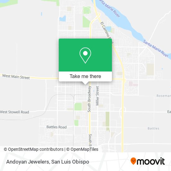 Andoyan Jewelers map