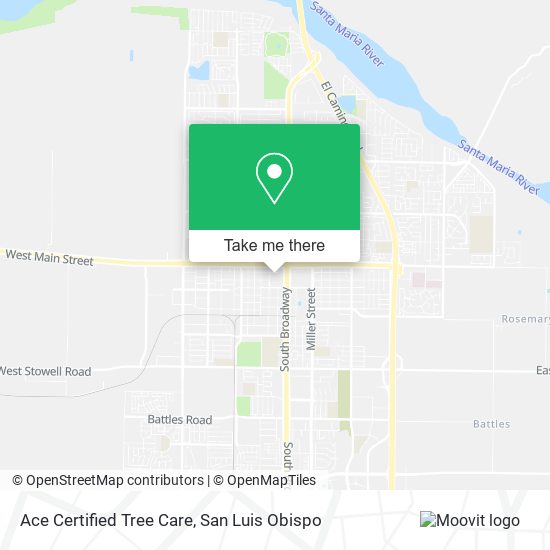 Mapa de Ace Certified Tree Care