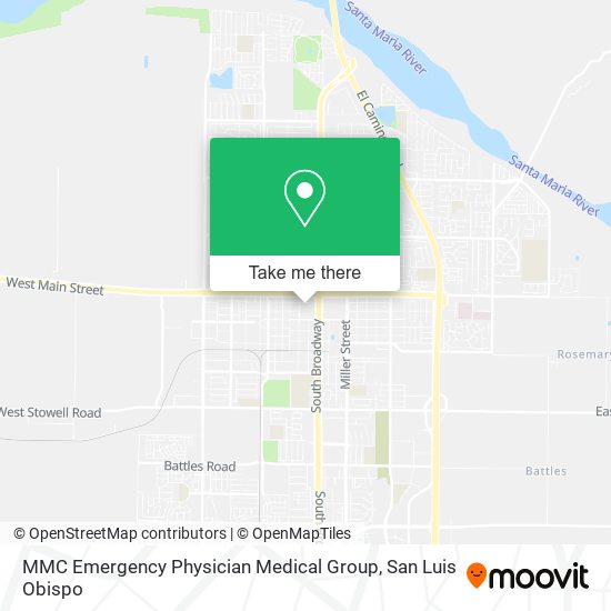 MMC Emergency Physician Medical Group map