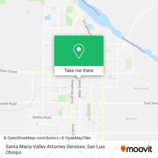 Santa Maria Valley Attorney Services map