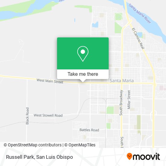 Mapa de Russell Park