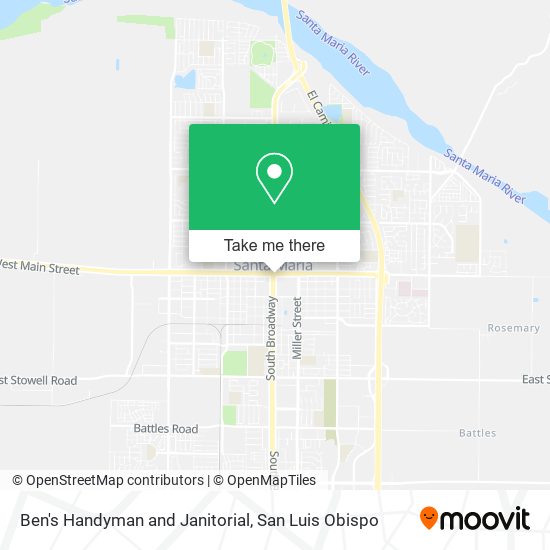 Ben's Handyman and Janitorial map