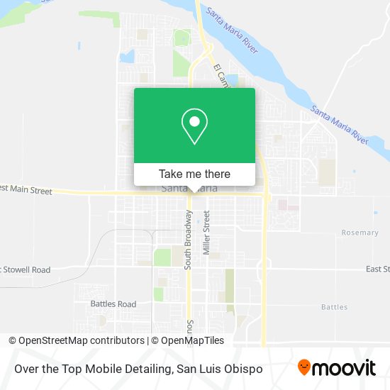 Over the Top Mobile Detailing map