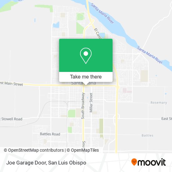 Joe Garage Door map