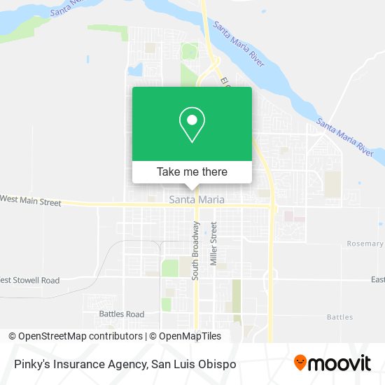 Mapa de Pinky's Insurance Agency