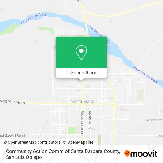 Community Action Comm of Santa Barbara County map