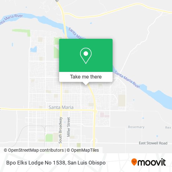 Mapa de Bpo Elks Lodge No 1538