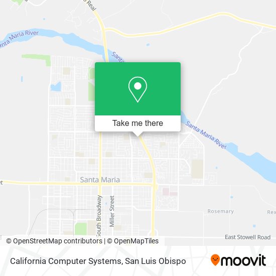 California Computer Systems map