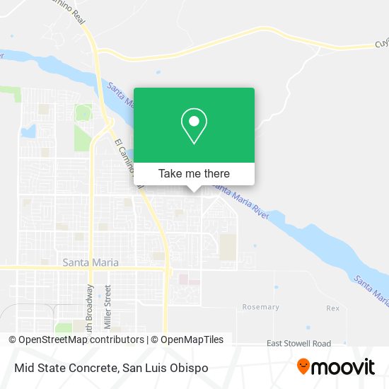 Mapa de Mid State Concrete