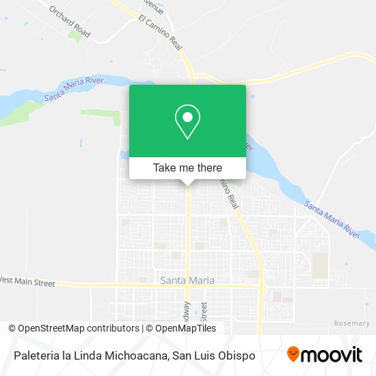 Paleteria la Linda Michoacana map