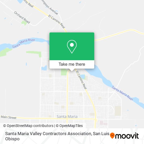 Santa Maria Valley Contractors Association map