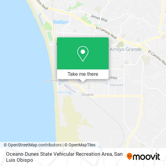 Mapa de Oceano Dunes State Vehicular Recreation Area