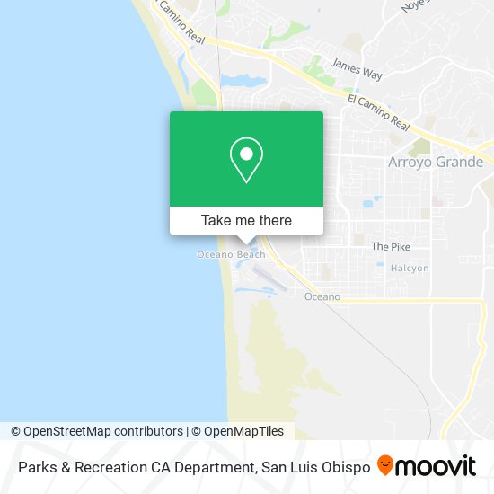 Parks & Recreation CA Department map