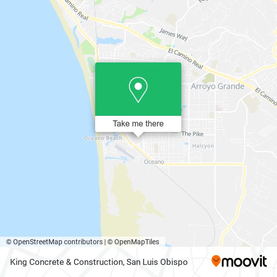 King Concrete & Construction map