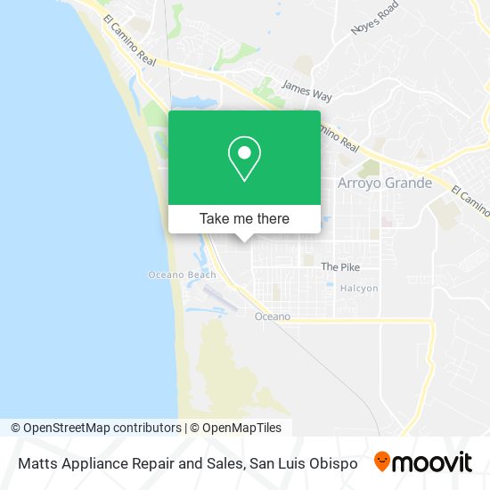 Mapa de Matts Appliance Repair and Sales