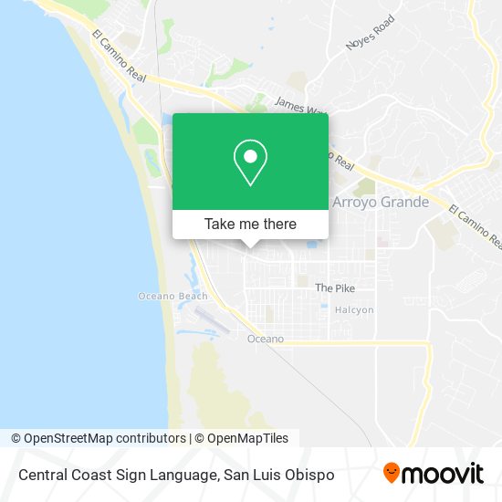 Central Coast Sign Language map