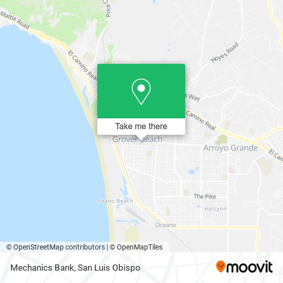 Mechanics Bank map