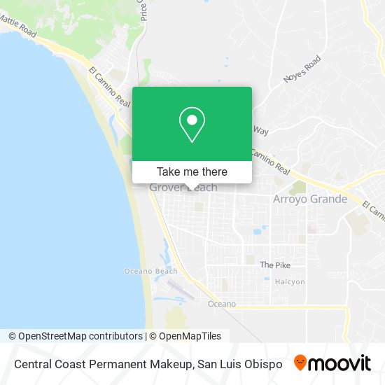 Mapa de Central Coast Permanent Makeup