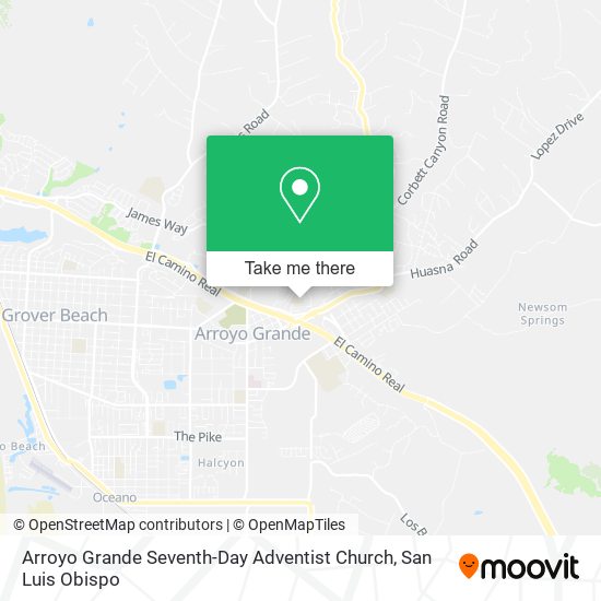 Arroyo Grande Seventh-Day Adventist Church map