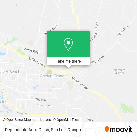 Mapa de Dependable Auto Glass