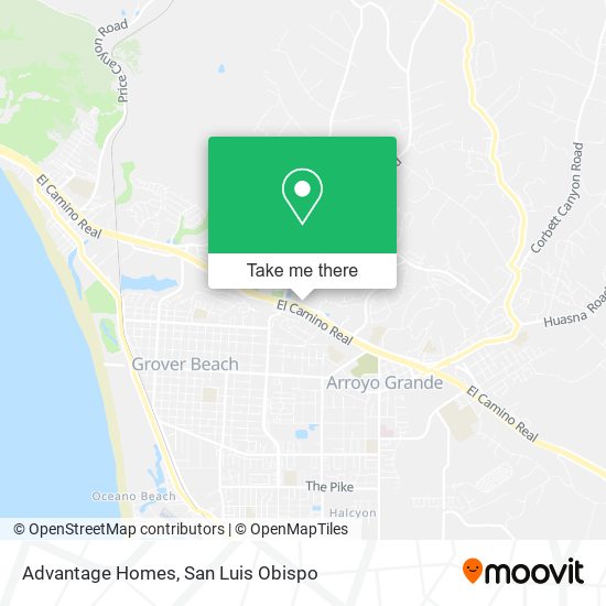 Advantage Homes map