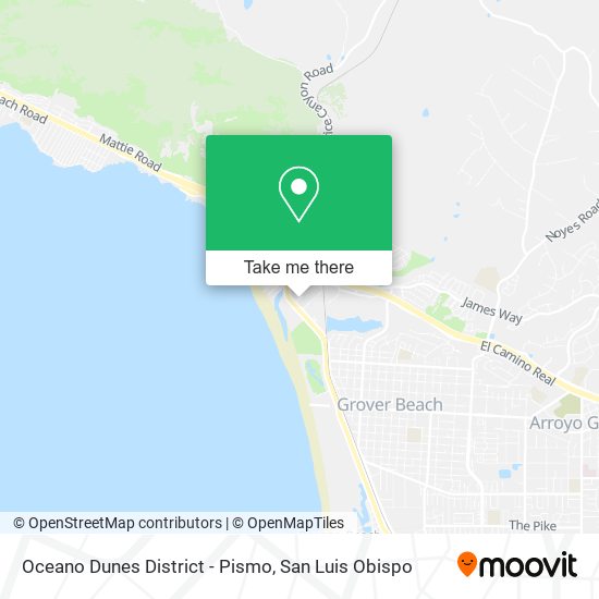 Oceano Dunes District - Pismo map