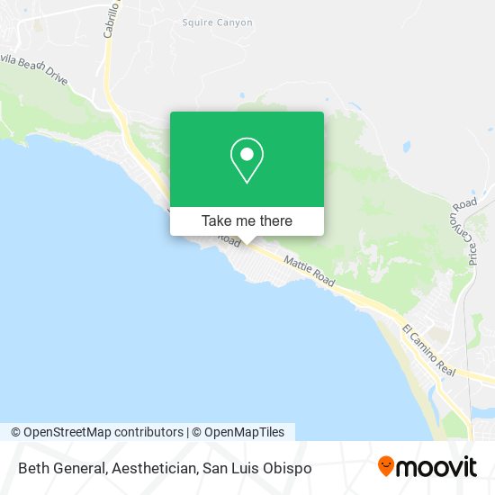Beth General, Aesthetician map