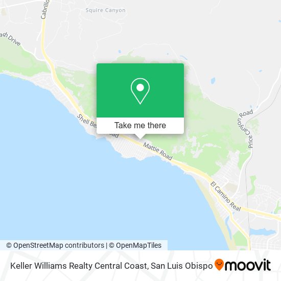 Keller Williams Realty Central Coast map