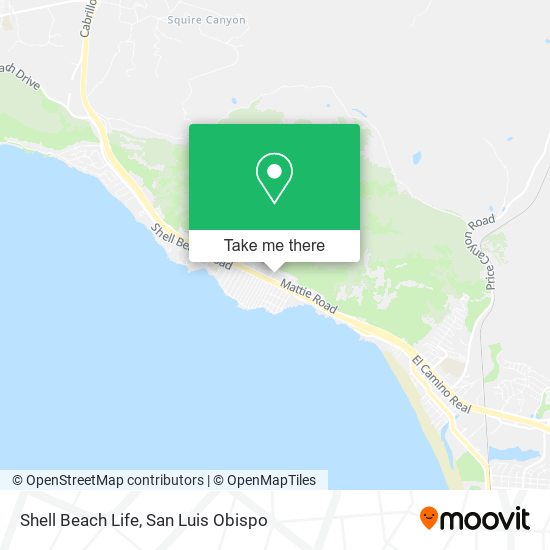 Shell Beach Life map