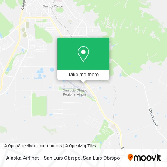 Mapa de Alaska Airlines - San Luis Obispo
