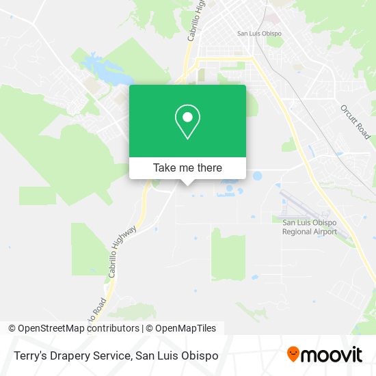 Terry's Drapery Service map