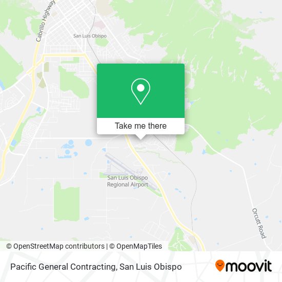 Pacific General Contracting map