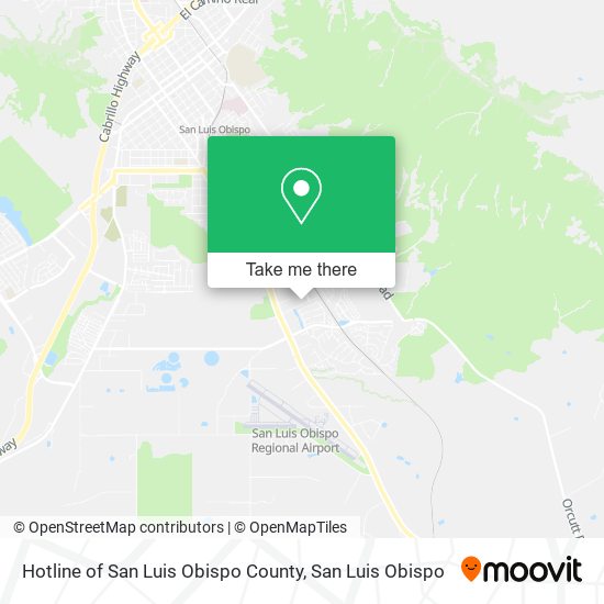 Mapa de Hotline of San Luis Obispo County