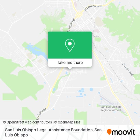 Mapa de San Luis Obispo Legal Assistance Foundation
